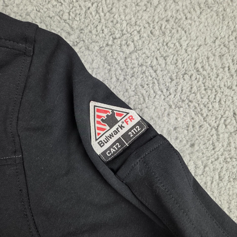 Chaqueta con cremallera Bulwark SEZ2-BK polar FR para hombre 2XL negra CAT 2 2112 - NUEVA Foto 3 de 4