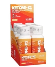 KETONE-IQ Energy Shot - No Caffeine - Peach (6 Servings, 2 Fl. Oz. Each) 6pk