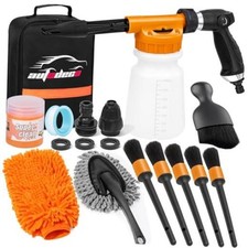 Car Wash Detailing Kit Cleaning Kits with Foam Gun Sprayer, Car Wash Orange