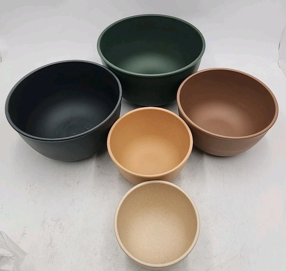 NEW Bamboozle 5 Pc Mixing Bowl Set in Forest