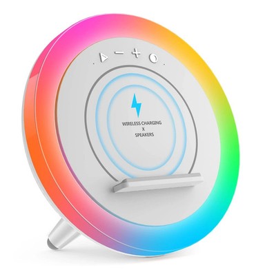 Swarmir Bluetooth Speaker with Lights, Wireless Charging Speaker ''PLEASE READ ''