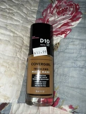  Covergirl Trublend Matte Made Liquid Foundation #D10 Golden Caramel 1 fl oz
