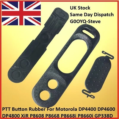 G0OYQ PTT Button Rubber for Motorola DP4400 DP4600 DP4800 Series Radios