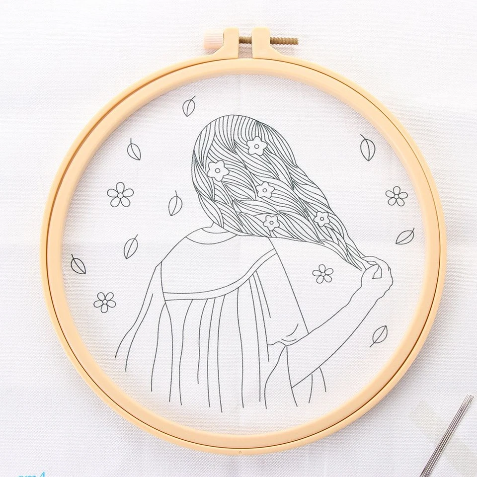 Pattern Needle Arts Embroidery Hoop Ring Sewing Tools Cross Stitch Frame - image 4 of 4