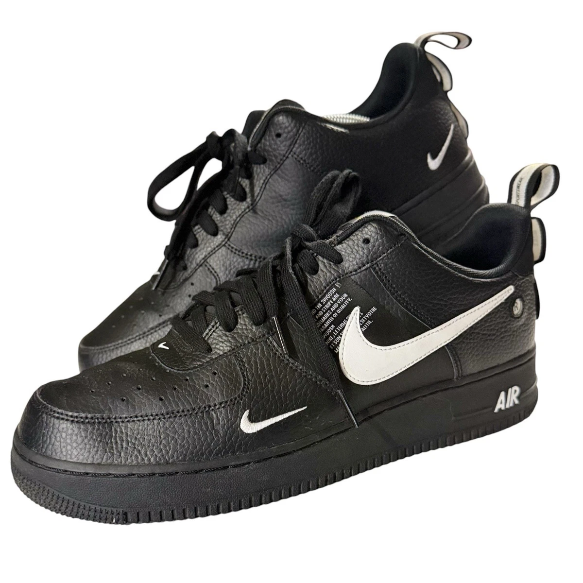 Nike Air Force 1 Utility Low Black | eBay
