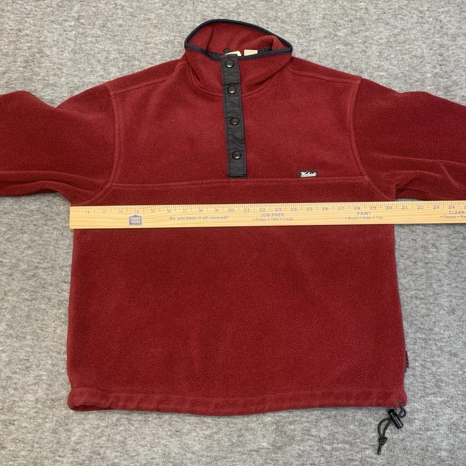 Suéter Pullover Polartec Snap T De Colección Woolrich Para Mujer Talla Pequeña Rojo D2 Foto 3 de 4