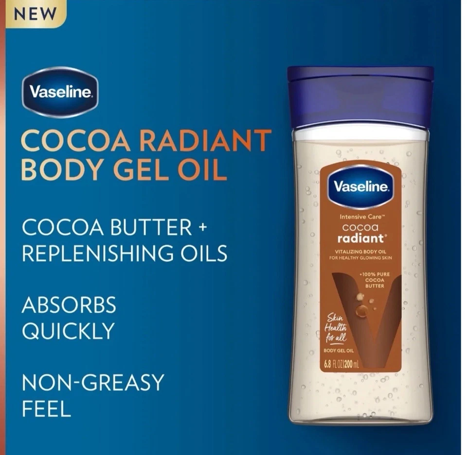 Vaselina Iluminadora 600 ml Y Aceite Corporal Radiante de Cacao Vaselina 200 ml Foto 3 de 3