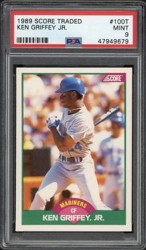 1989 Score Traded Ken Griffey Jr. Rookie #100T PSA 9 Mint HOF Seattle Mariners