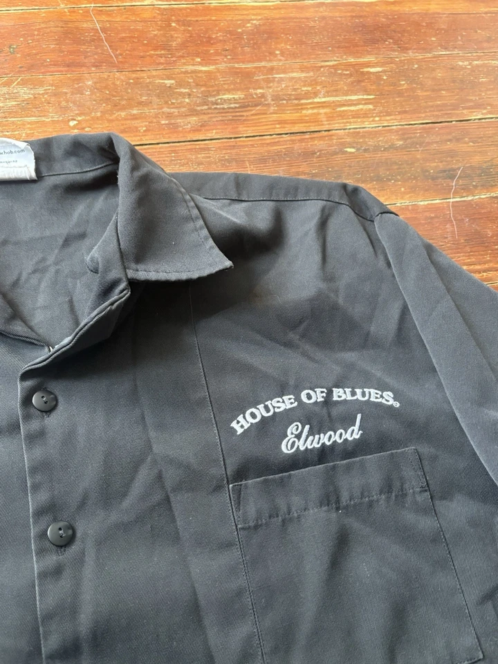 House Of Blues/Blues Brothers Camisa Retro Bowling Abotonada Negra Talla XL Foto 4 de 4