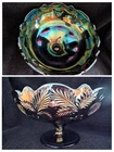 Cambridge Amethyst Inverted Strawberry  Large Compote  1908c.                (A)