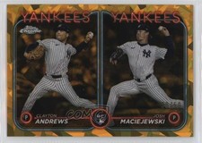 2024 Chrome Update Sapphire Edition Rookie Combo Gold 30/50 Clayton Andrews v9t