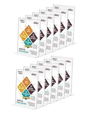 NIUBEE 12 Pack Acrylic Sign Holder 8.5 x 11 - T Shape Double Sided Clear Sign 
