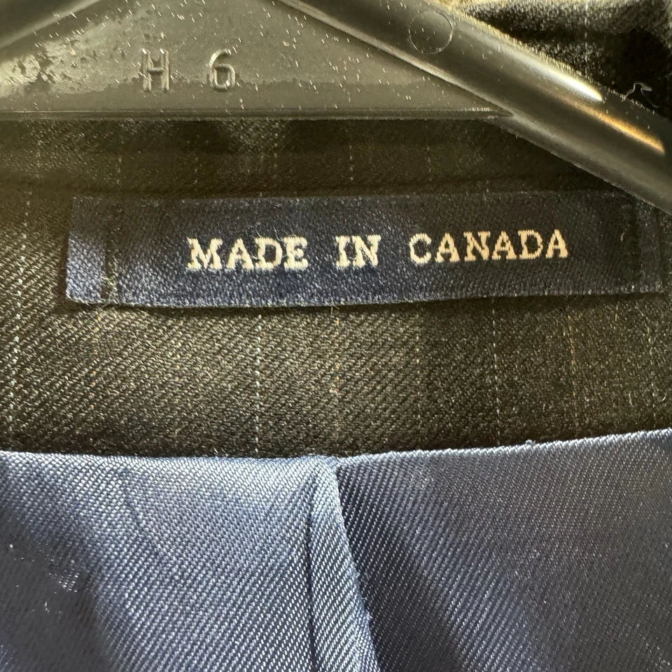 Vintage RRL Blazer Men 44 Blue Pin Stripes 3 Button Ralph Ralph Lauren Double RL - Image 3 of 4