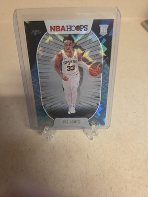 2020-21 Panini NBA Hoops - Tre Jones #208 Teal Explosion (RC)