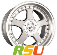 4x Keskin KT1 Klassik silver lip polish 8.5x18" ET35 LK5 112 ML 72.6 Alufelge...