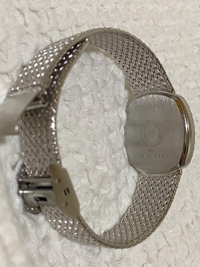 CYMA スモールセコンド　シルバー スクエア　稼動美品 CYMA スモールセコンドシルバー スクエア稼動美品