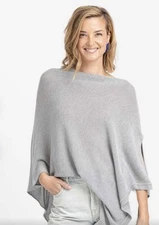 We Are AMMA Nursing Cover Womens OS Waffle Knit Cocoon gray