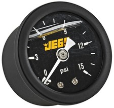 Jegs Fuel Pressure Gauge 1 12 In. Diameter Liquid Filled Jegs Fuel Pressure Gauge 1 12 In. Diameter Liquid Filled