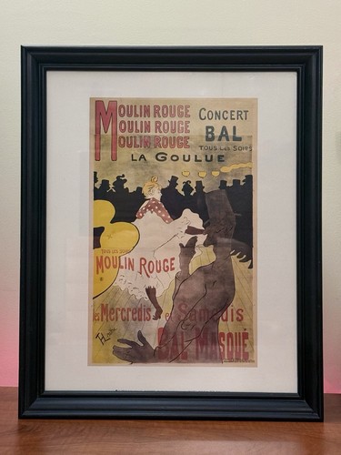 Toulouse-Lautrec Moulin Rouge La Goulue 1998 McGaw Framed Print Art, 16”x13”