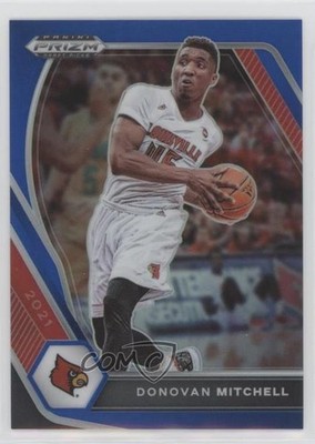 2021-22 Panini Prizm Draft Picks Blue Prizm 180/199 Donovan Mitchell #81 n1u