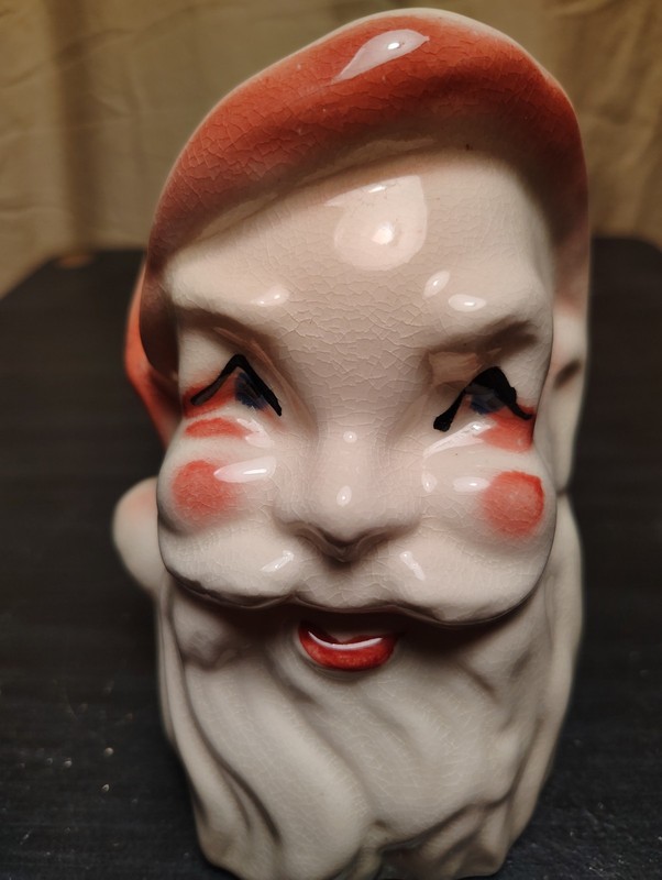 Vintage Christmas SantaClaus Head Vase Planter
