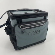 Titan by Arctic Zone 40 Can Collapsible Cooler – Shoulder Strap - Slate Blue