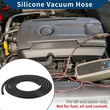 13.1Ft 5/16" 8mm ID 3mm Thickness Silicone Vacuum Hose for Air and Water Black