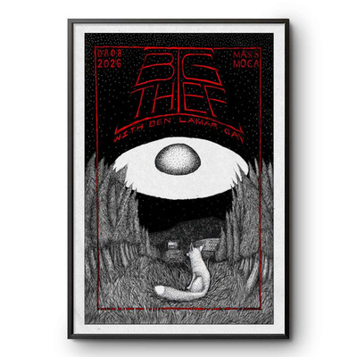 Big Thief MASS MoCA August 8 2026 Tour Concert Poster