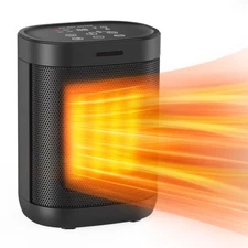 1500W Space Heater for Indoor Use, 2S Fast Heating, Electric Ceramic Heater w...