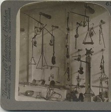 Ancient Roman Steelyards and Scales, c1900, Naples, Naples, History, Stereoview