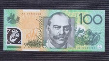AUSTRALIA $100 Dollars 2010 FIRST PREFIX VF Banknote AA10 853202