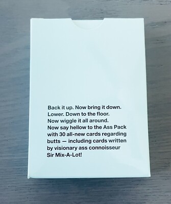 Cards Against Humanity – Ass Pack Erweiterung, 30 Karten Zum Thema Hintern, Mit Sir Mix-A-Lot, Nur Mit Grundspiel Spielbar