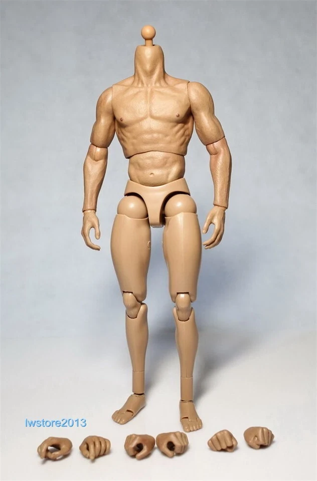 ZC Toys 1/6 Scale 12" Muscular Male Action Figure Body For Hot Toys Head Sculpt - Image 4 of 4