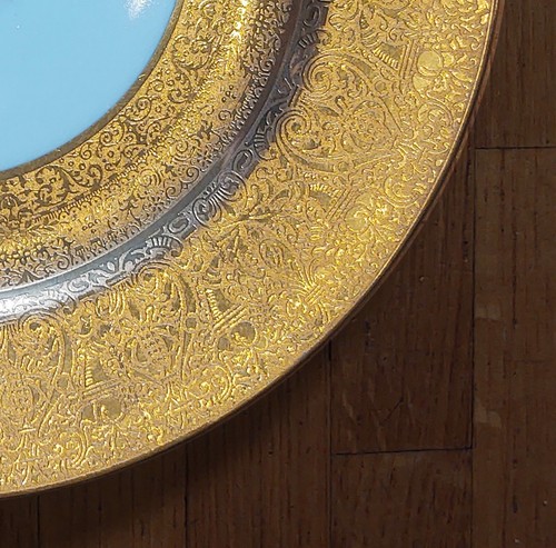 Beautiful vintage Windsor Bavarian warranted 22k gold 11" plate - Picture 3 of 6