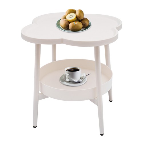 19.7in End Tables Side Table Nightstand with Storage Shelves Living Room Modern