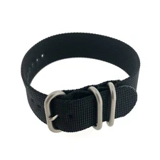 Nylon Easy Install Watch Band One Piece Strap Black Olive Blue 18mm 20mm 22mm