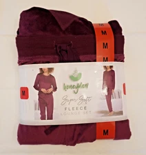 Honeydew Ladies' Velour Lounge Set Purple Size M