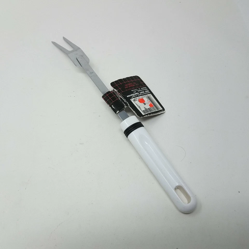 Chef Craft Triple Chrome Plated Steel Two Prong Serving Fork  085455191404  1914 - Image 2 of 4