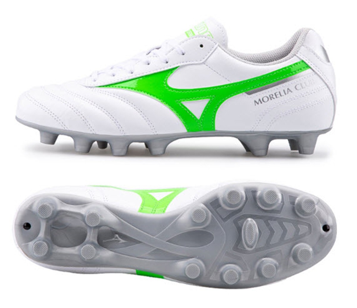 Mizuno Men Morelia Neo II Club MD Cleats White Football Boot Spike