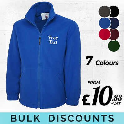 embroidered fleece jacket