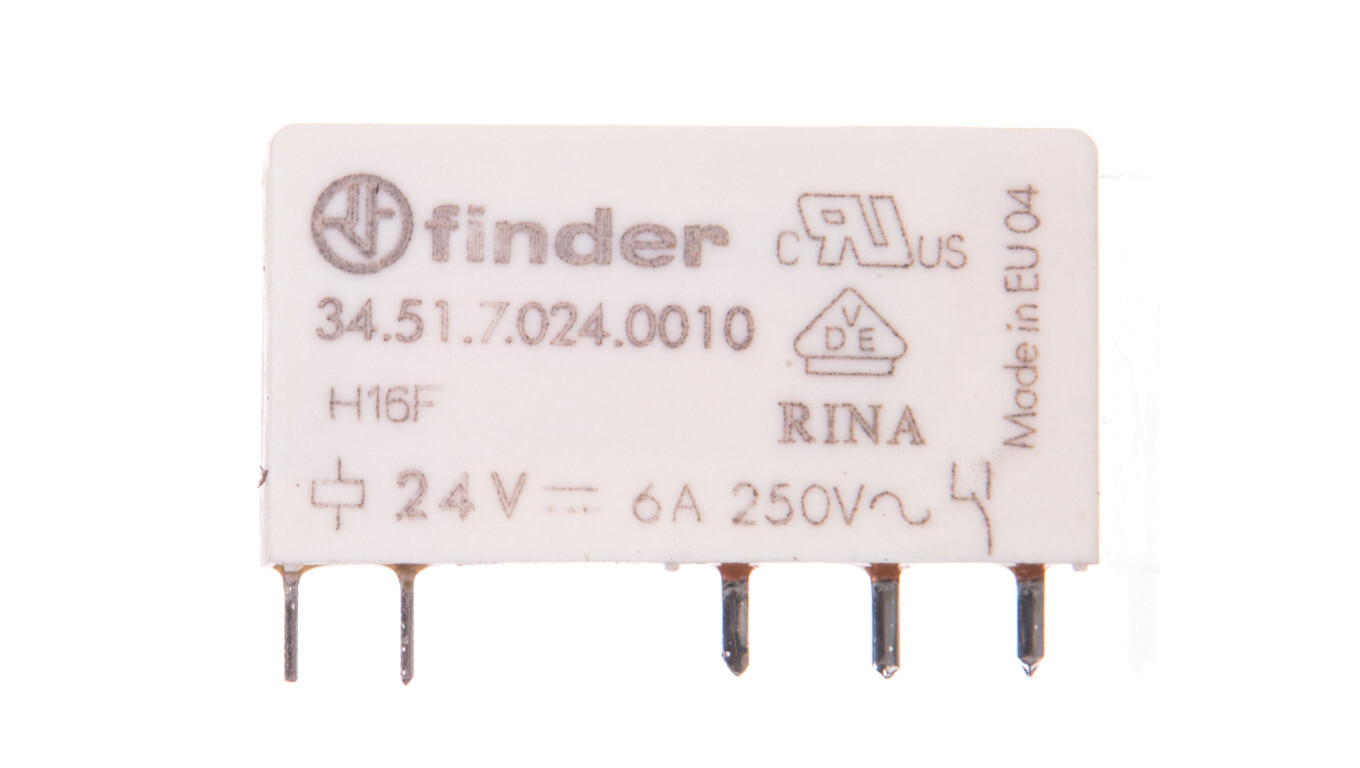 Miniature relay 1P 6A 24V DC AgNi 34.51.7.024.0010 /T2UK