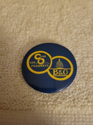 C and O For Progress B&O Railroad Pin
