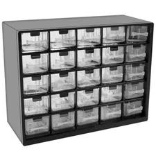 25 Drawer Plastic Small Parts Organizer Storage Hardware Craft Cabinet Nuts Bolt