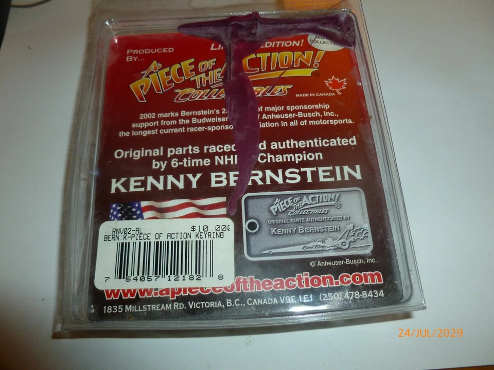 Kenny Bernstein Budweiser King Forever Rojo Llavero Recuerdo Coche de Carreras Modelo Foto 4 de 4