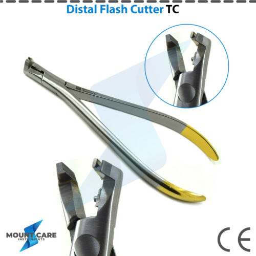 Coupeuse d'extrémité distale TC coupe flush avec tenue de sécurité longue poignée dentaire orthodontique - Photo 1 sur 3