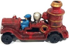Vintage Cast Iron Fire Engine Pumper Toy Brand New old stock Unopened Condition