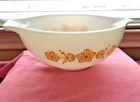 Vintage Pyrex Butterfly Gold #443 Cinderella 2 -1/2 Qt. Nesting Bowl Ovenware