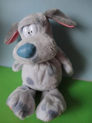 Animal Express Stofftier Kuscheltier Hund Blau ca. 30 cm. schlenker