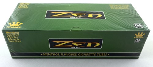 1 Box Zen Smoke Menthol King Size Cigarette Filter Tubes 200 Tubes - 3132-1