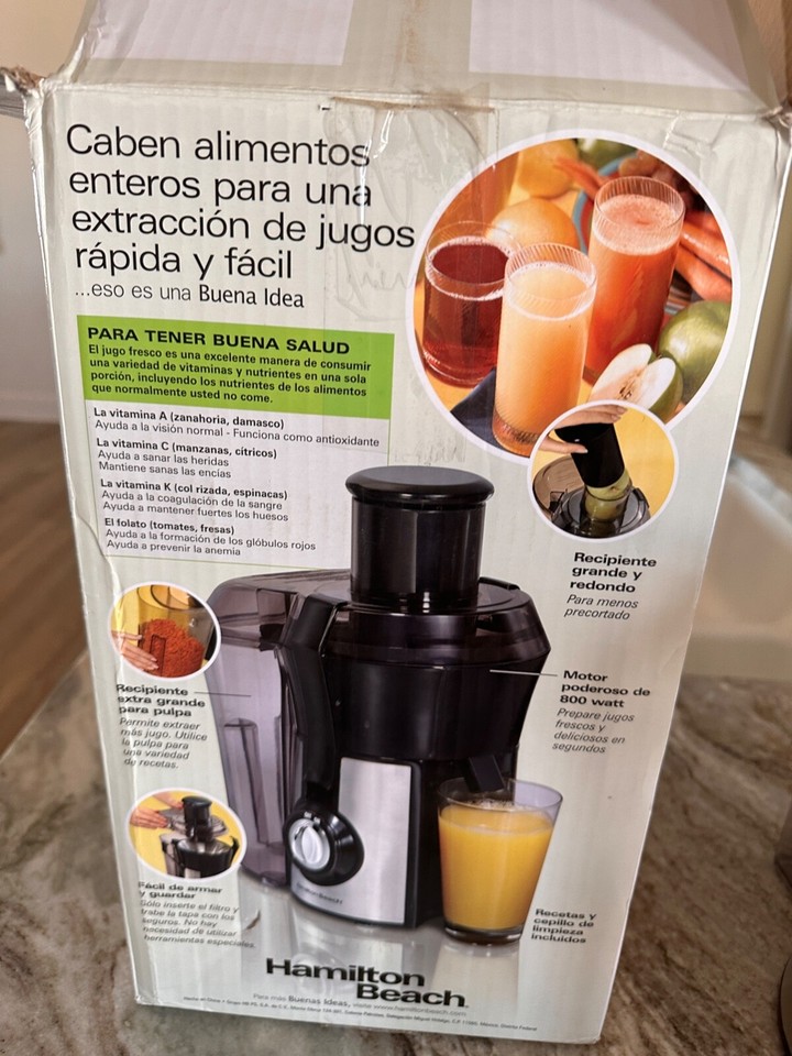 Hamilton Beach Big Mouth Pro Juice Extractor Model 67608Z New Open Box